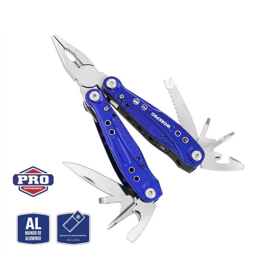 Multiwerkzeug Workpro 15 in 1 Blau