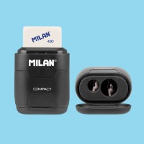 Taille-crayon Milan compactserie especial shadow Noir Caoutchouc