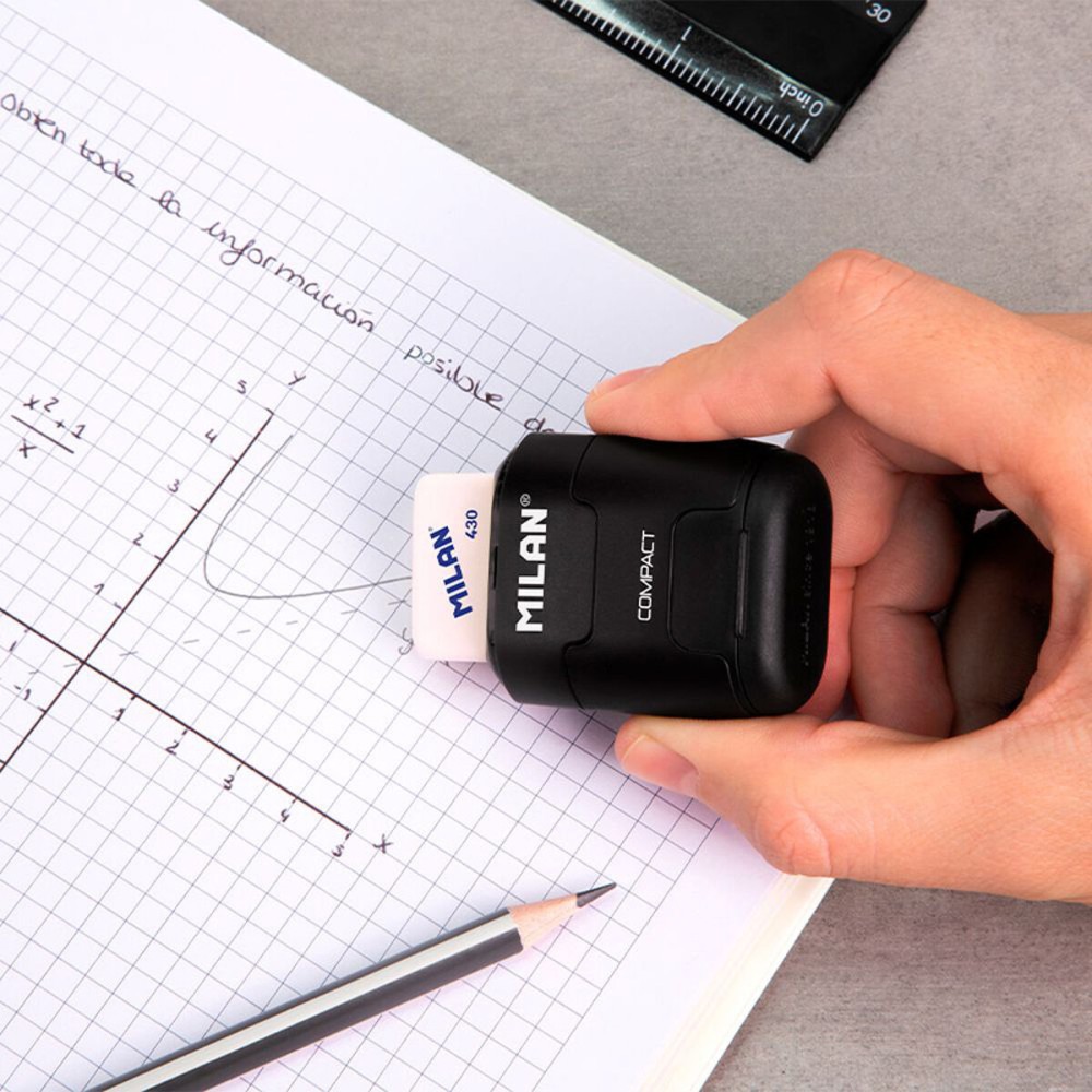 Pencil Sharpener Milan compactserie especial shadow Black Natural rubber