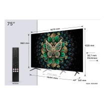 TV intelligente TCL 75C6K 4K Ultra HD 75" QLED