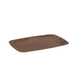 Schale Andrea House Holz / Walnuss 46 x 36 x 2 cm