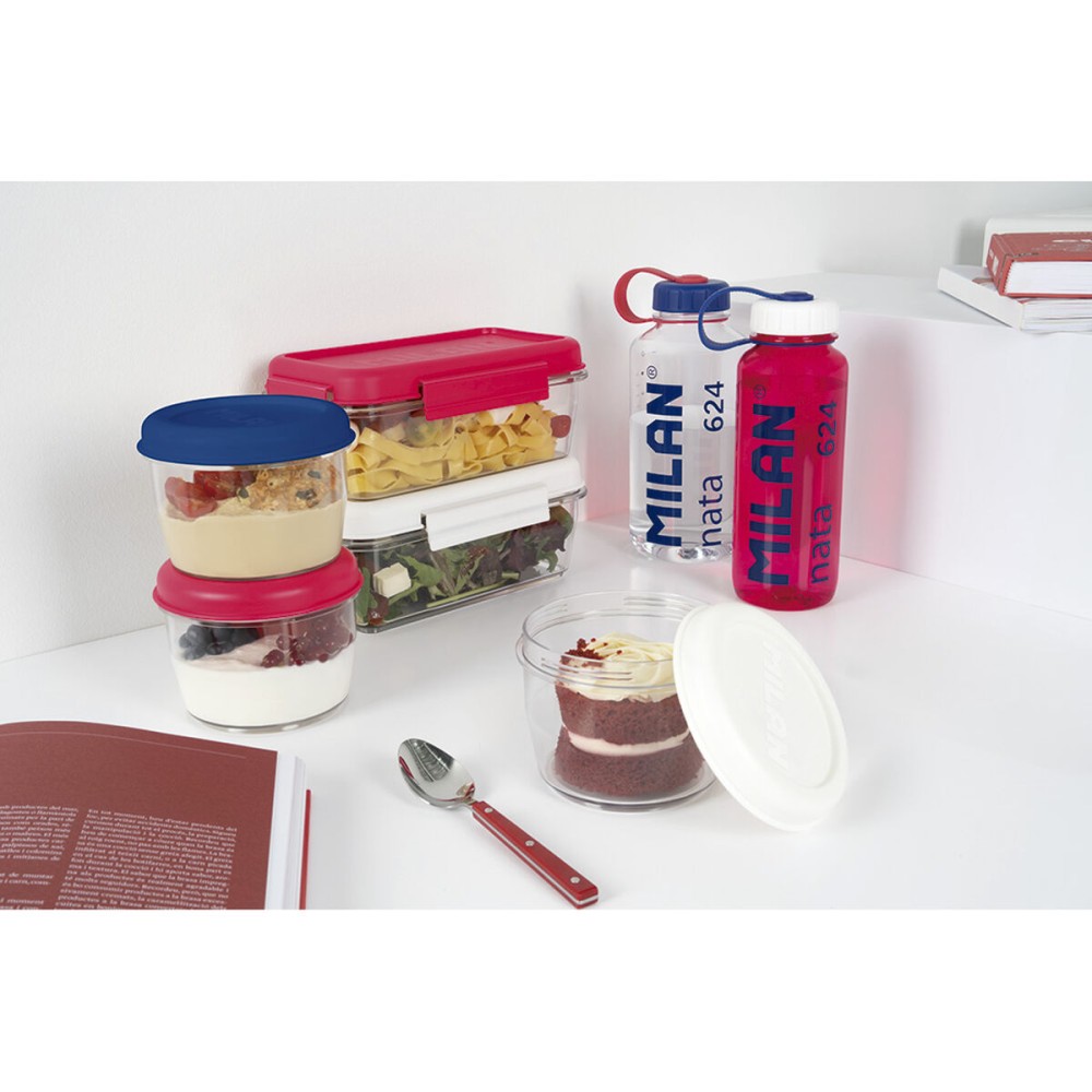 Lunchbox hermetisch Milan 1,2 L Weiß Durchsichtig Kunststoff rechteckig