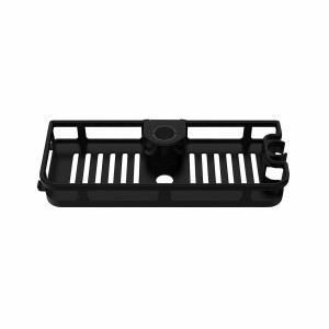 Badezimmerregal Wenko libertà Schwarz ABS