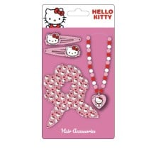 Accessoires pour les Cheveux Hello Kitty Rose 4 Pièces