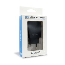 Chargeur Aisens ASCH-1PD20-BK Noir 20 W USB-C