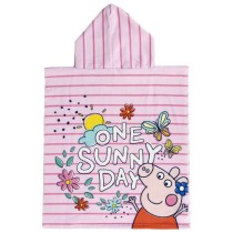 Serviette poncho avec capuche Peppa Pig Rose 50 x 115 cm