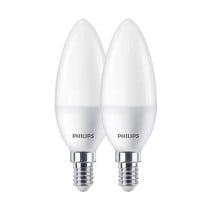 Kerzenförmige LED-Glühbirne Philips E 7 W E14 806 lm Ø 3,8 x 11,4 cm 2 Stück (4000 K)