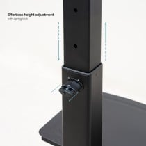 Support de TV TooQ FS2284M-B 37"-70" 70 Kg