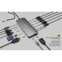 Hub USB i-Tec C31NANOTRIPLEDOCKPD Grau