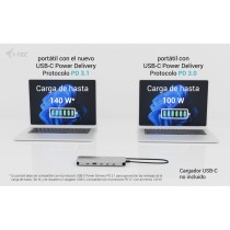 Hub USB i-Tec C31NANOTRIPLEDOCKPD Grau