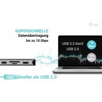 Hub USB i-Tec C31NANOTRIPLEDOCKPD Grau