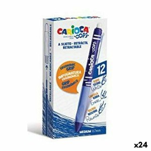 Kugelschreiber-Set Carioca Blau 0,7 mm (24 Stück) (12 Stücke)