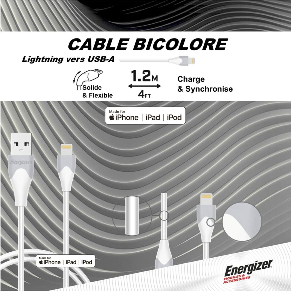 Lightning Cable Energizer C610LGWH