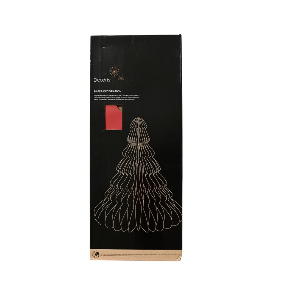 Weihnachtsbaum Decoris Rot Papier Ø 72 x 90 cm