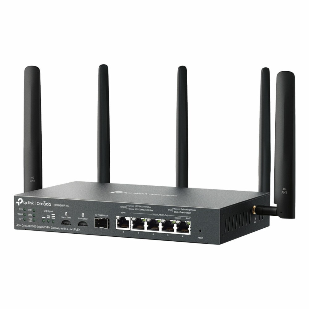 Router TP-Link ER706WP-4G Noir USB RJ45 Ethernet LAN PoE x 1