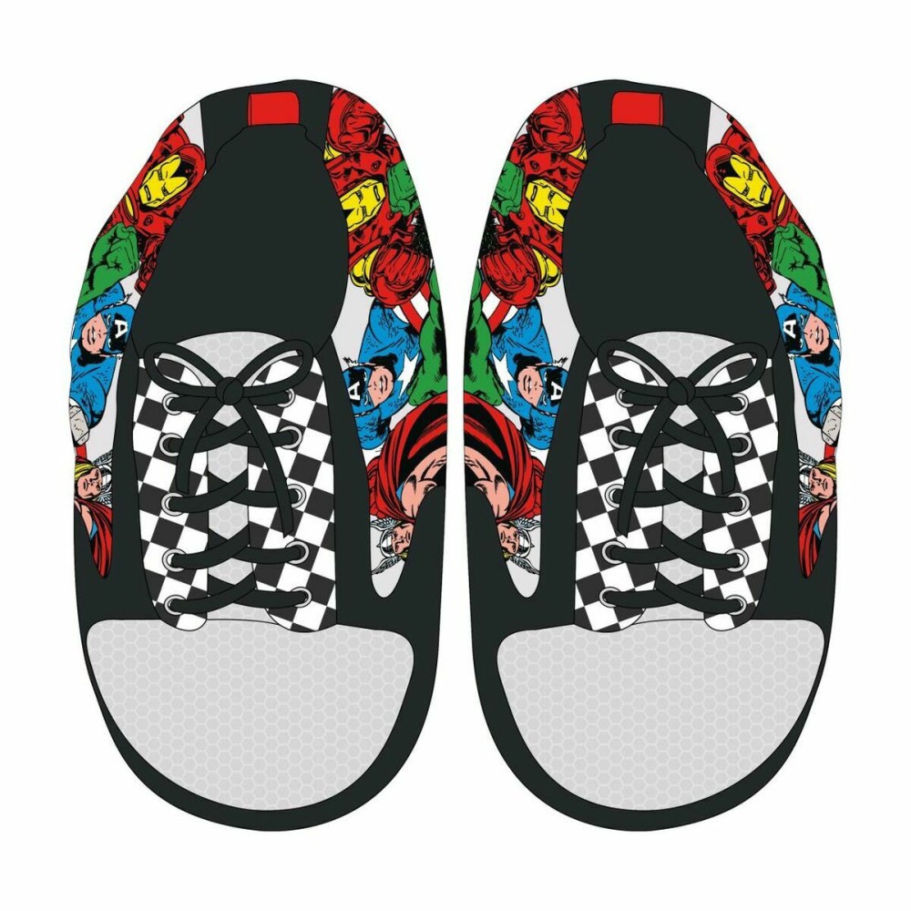 House Slippers Marvel Black