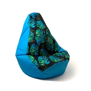Puff GO GIFT Blau 130 x 90 cm Birne