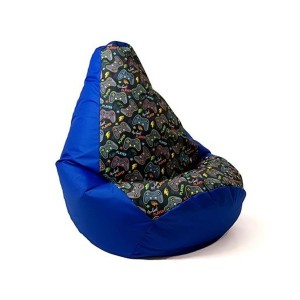 Puff GO GIFT Blau Oxford tejido antidesgarros 130 x 90 cm