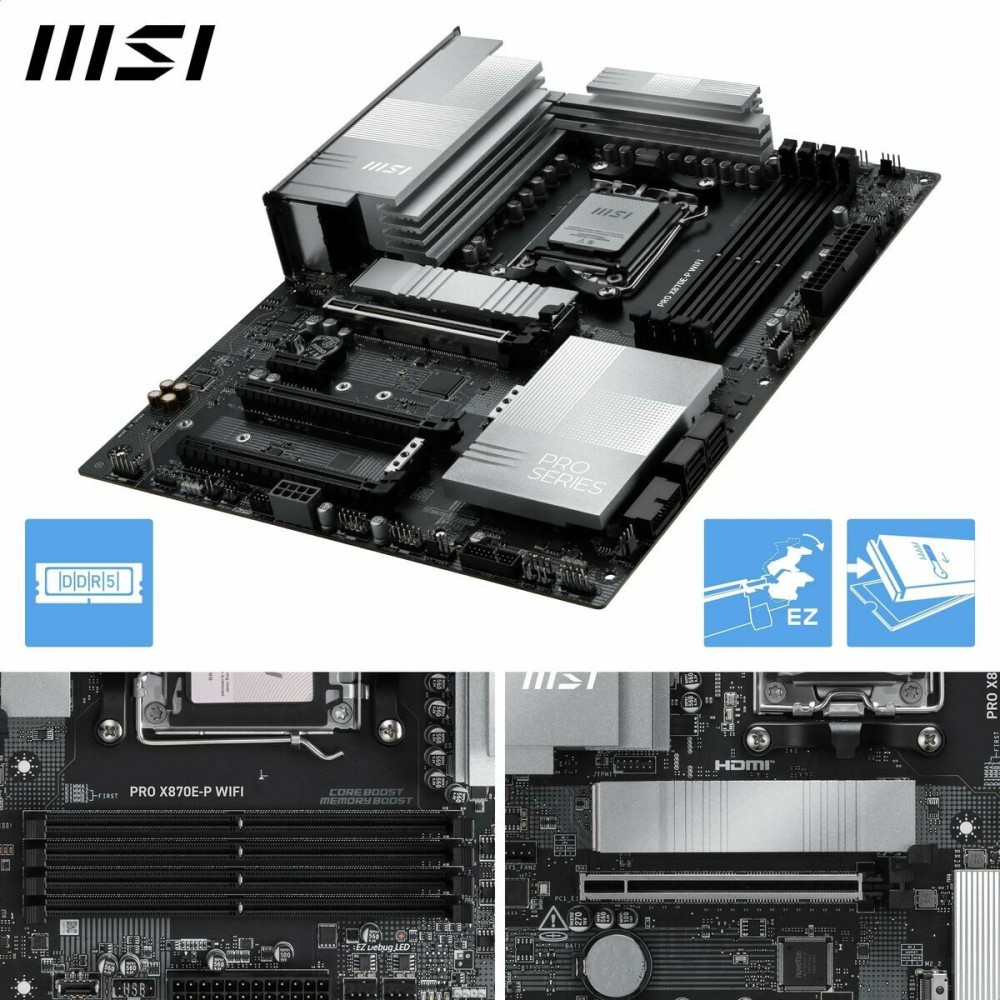 Carte Mère MSI PRO X870E-P WIFI AMD AM5 AMD AMD X870E