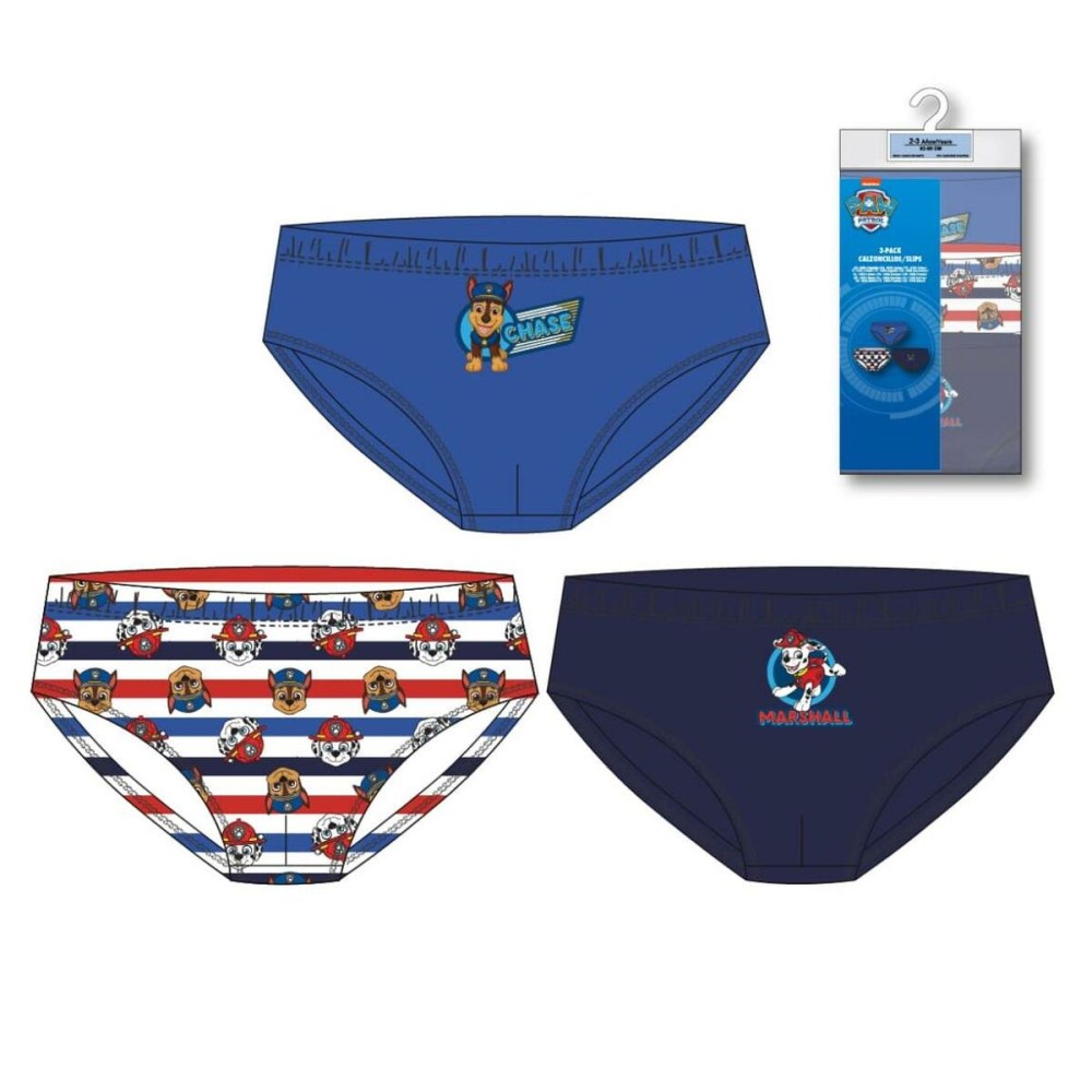 Lot de slips The Paw Patrol Multicouleur 3 Unités