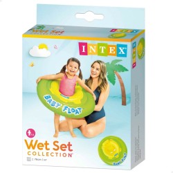 Baby float Intex Yellow Green Ø 76 cm (12 Units)