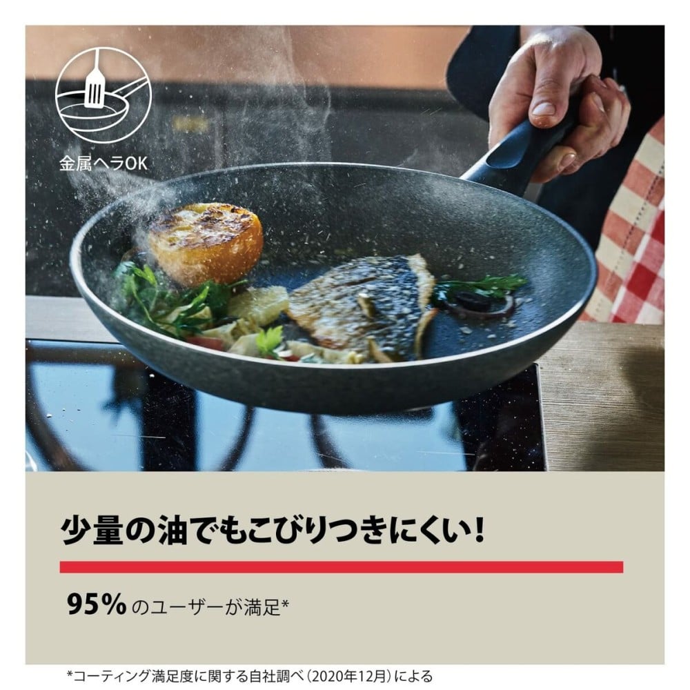 Non-stick frying pan Ballarini 75002-822-0 Grey Steel Aluminium Ø 28 cm