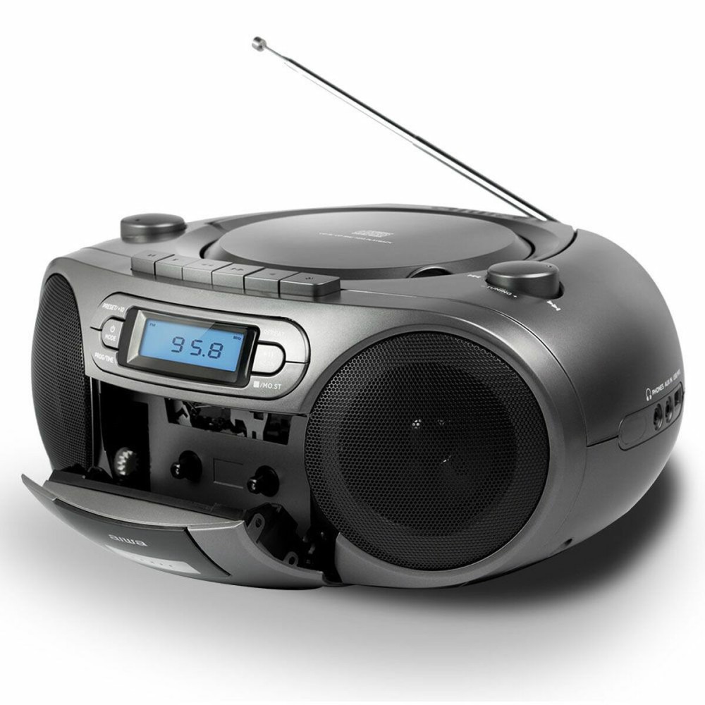 Radio-Cassette Aiwa BBTC-550MG Bluetooth Gris