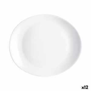 Flacher Teller Luminarc Friends Time Weiß Glas 30 x 26 cm (12 Stück)