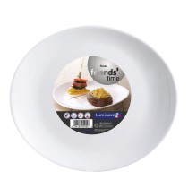 Flacher Teller Luminarc Friends Time Weiß Glas 30 x 26 cm (12 Stück)
