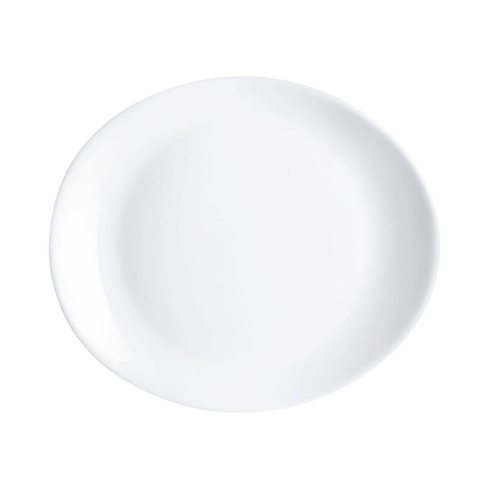 Assiette plate Luminarc Friends Time Blanc verre 30 x 26 cm (12 Unités)