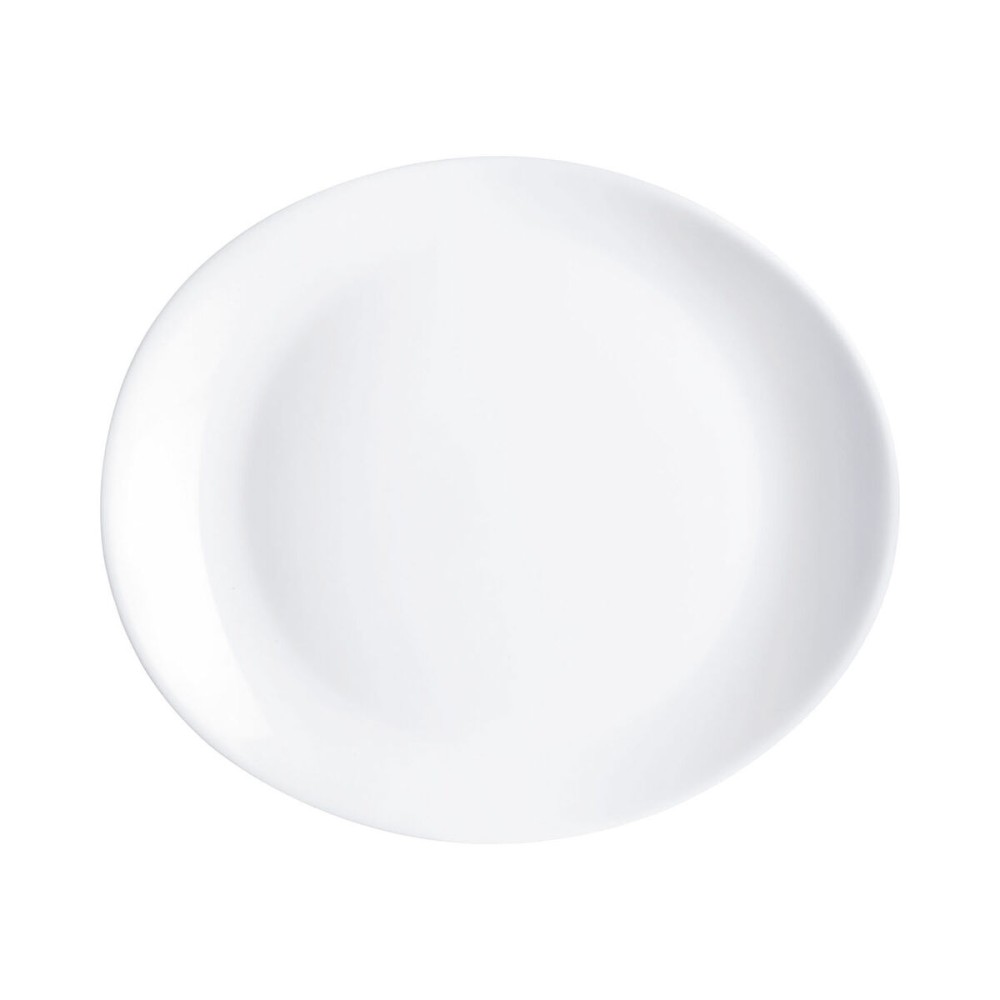 Flacher Teller Luminarc Friends Time Weiß Glas 30 x 26 cm (12 Stück)