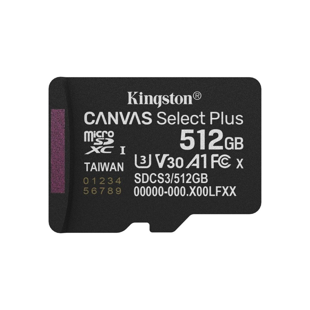 Carte Mémoire Micro SD avec Adaptateur Kingston SDCS3/512GB 512 GB