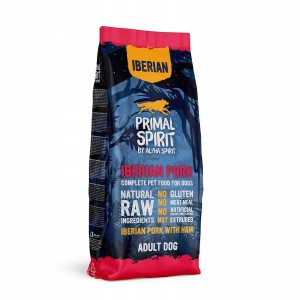 Fodder Primal Spirit PRIMAL SPIRIT Iberian 70% Jamón de Cerdo Pig 12 kg Adult 12,7 KG