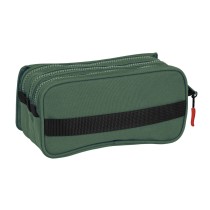 Dreifaches Mehrzweck-Etui Munich Verde grün (21,5 x 10 x 8 cm)