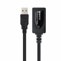 Câble Rallonge à USB NANOCABLE 10.01.0213 Noir 15 m