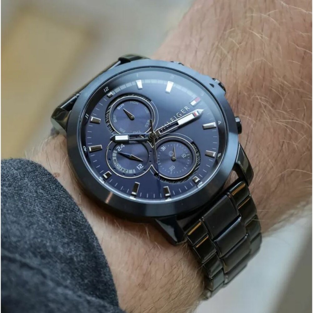 Herrenuhr Tommy Hilfiger 1792049 Schwarz (Ø 46 mm)