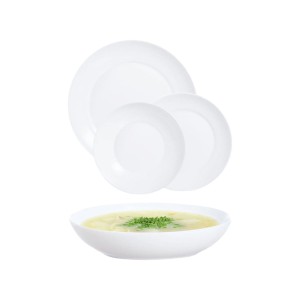 Geschirr Luminarc Apy Weiß Glas 18 Stücke