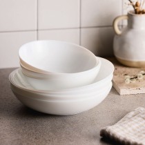 Assiettes Luminarc Apy Blanc verre 18 Pièces