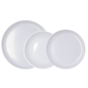 Tableware Bidasoa Moana Grey Ceramic 12 Pieces