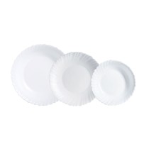 Geschirr Luminarc Feston Weiß Glas 18 Stücke