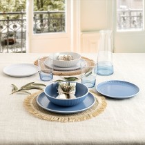 Tableware Bidasoa Moana Grey Ceramic 12 Pieces