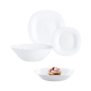 Geschirr Luminarc Carine Blanco Weiß Glas 19 Stücke