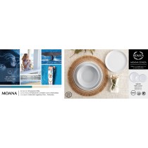 Tableware Bidasoa Moana Grey Ceramic 12 Pieces