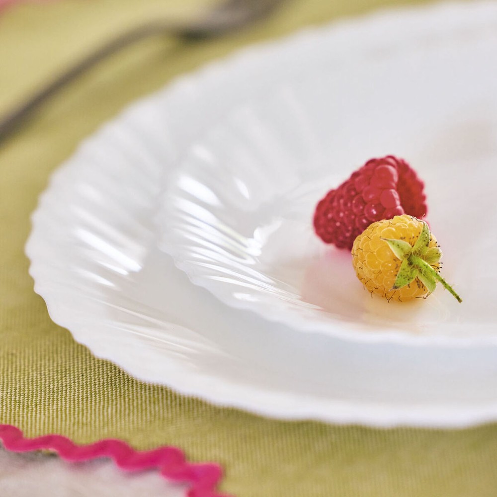 Assiettes Luminarc Feston Blanc verre 18 Pièces