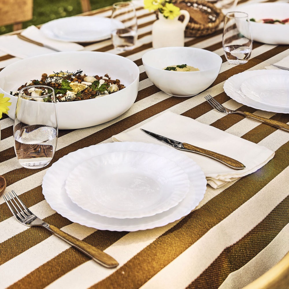 Tableware Luminarc Feston White Glass 18 Pieces