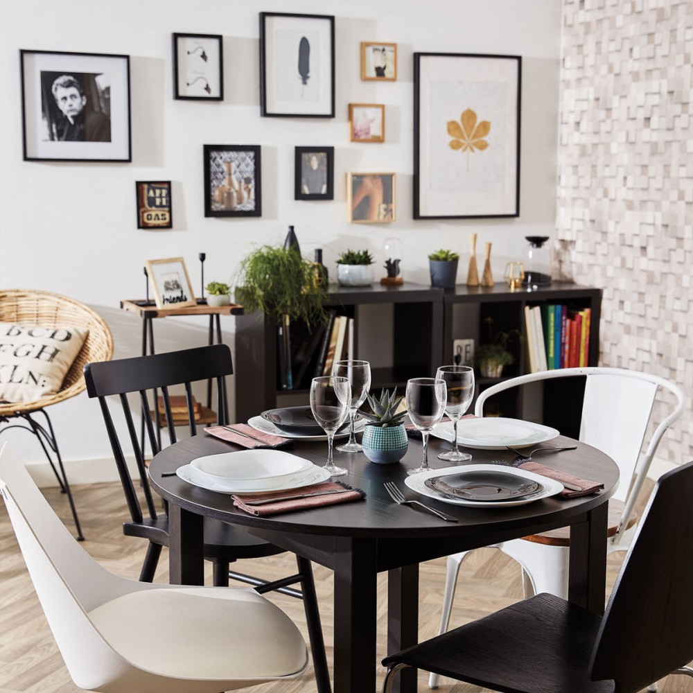 Geschirr Luminarc Carine Blanco Weiß Glas 19 Stücke