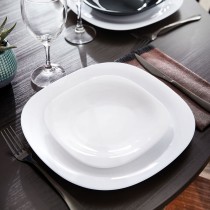 Geschirr Luminarc Carine Blanco Weiß Glas 19 Stücke