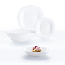 Geschirr Luminarc Carine Blanco Weiß Glas 19 Stücke