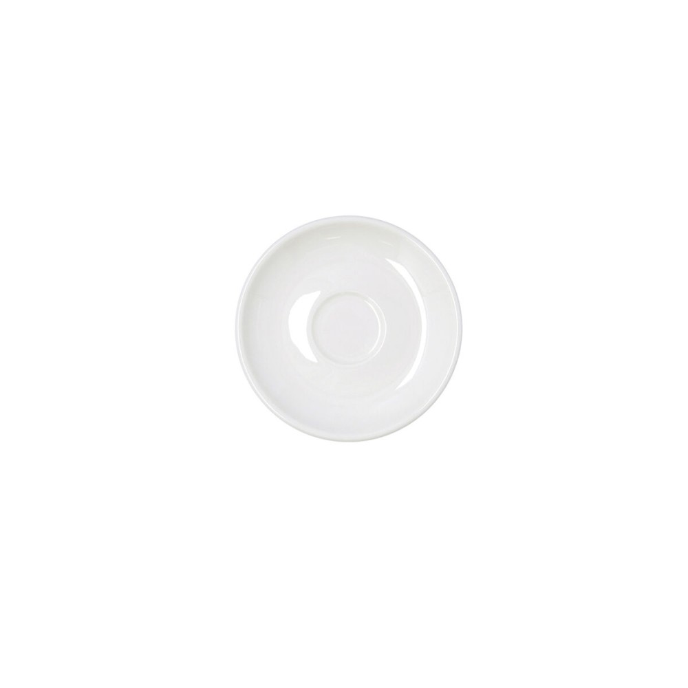 Plate Bidasoa Serenity Hydrozero White Ceramic Ø 13 cm Coffee (6 Units)