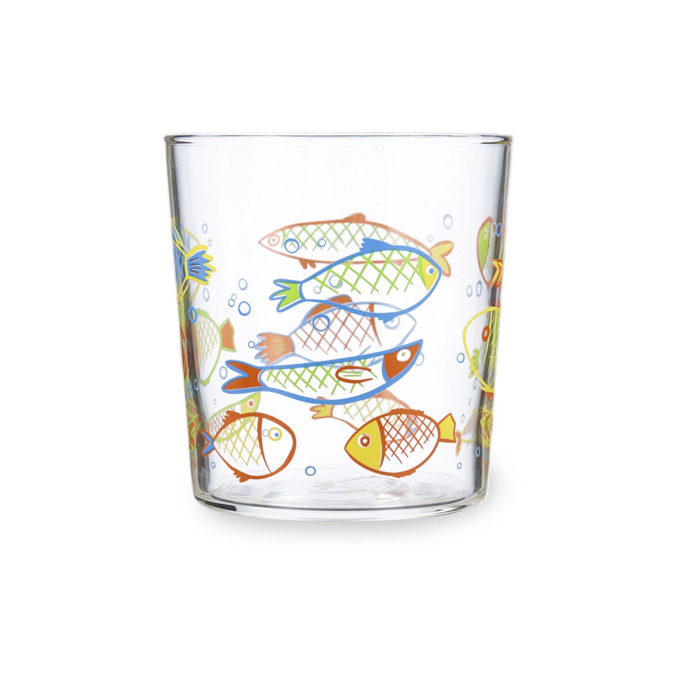 Wasserglas Luminarc Peces Bunt Glas Fische 360 ml (6 Stück)
